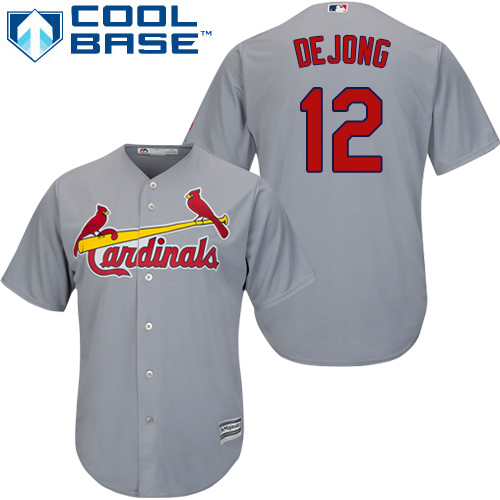 Cardinals #12 Paul DeJong Grey New Cool Base Stitched MLB Jersey